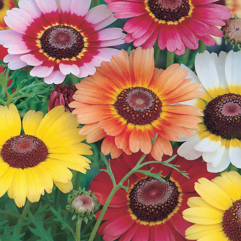 Chrysanthemum carinatum Tricolor